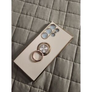 Samsung Galaxy S23 Ultra / S22 Ultra Case – Gold Ring Holder